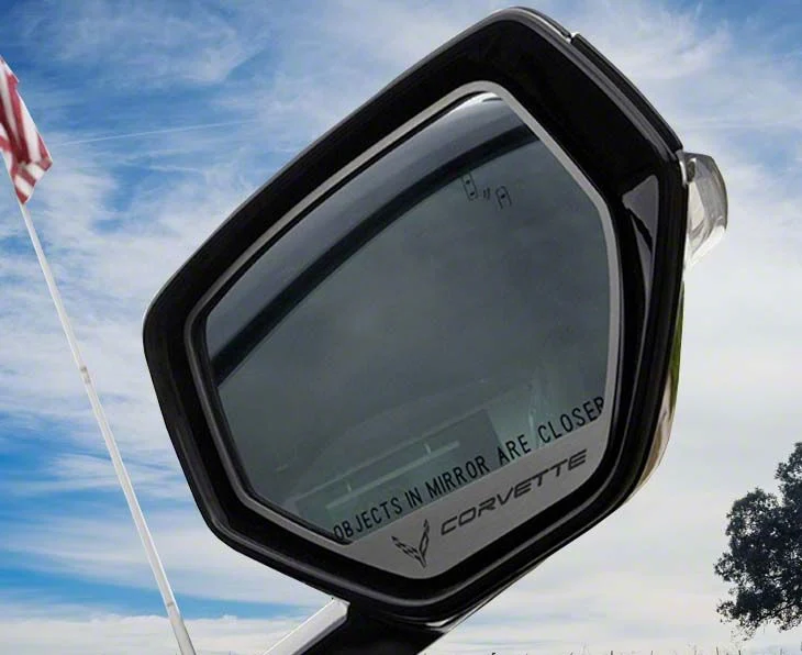 Side Mirror Trim with Corvette Logo (20-26 Corvette C8)