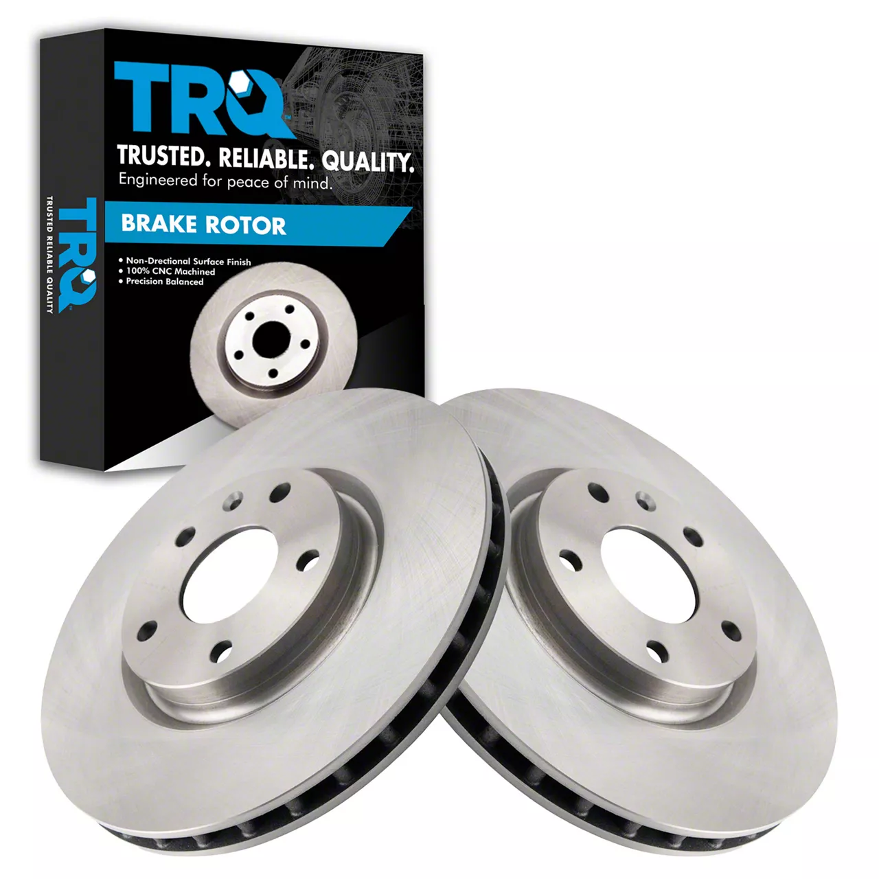 Vented Rotors; Front Pair (14-19 Corvette C7 Stingray w/ Standard JL9 Brake Package)