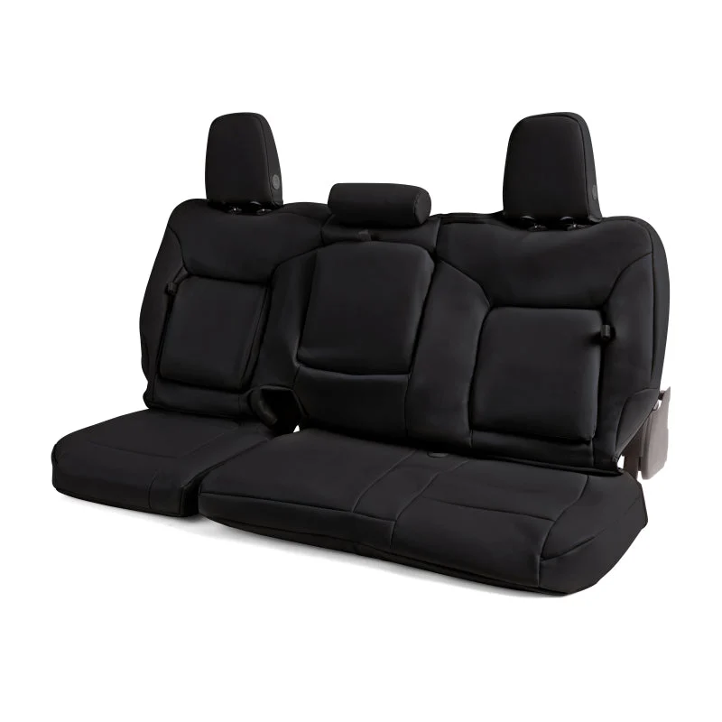 Covercraft 19-24 Chevrolet Silverado Leatherette PrecisionFit Custom Second Row Seat Covers - Black