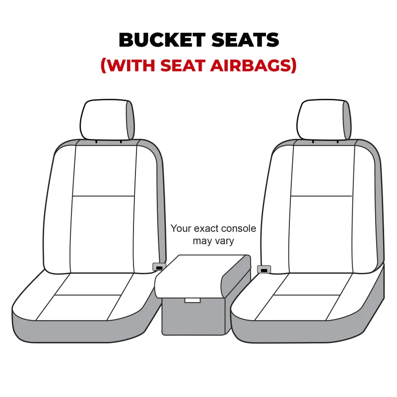Covercraft 19-24 Dodge Ram Polycotton SeatSaver Custom Front Row Seat Covers - Charcoal