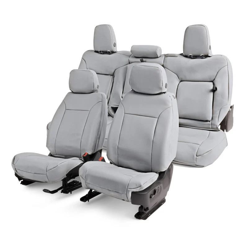 Covercraft 24-25 Ford F250-F550 Leatherette PrecisionFit Custom Front Row Seat Covers - Light Grey