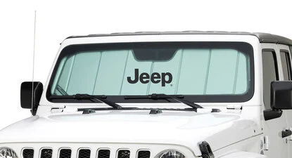 Covercraft  Jeep Logo UVS 100 Original Sunscreen for 11-18 Jeep Wrangler JK - Jeep Grille Logo for 11-18 Jeep Wrangler JK