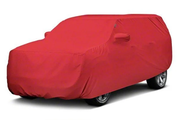 Covercraft Custom Car Covers Form-Fit Car Cover; Bright Red (21-26 Yukon)