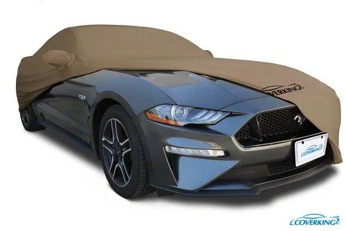 Coverking Satin Stretch Indoor Car Cover; Tan (05-13 Corvette C6 Base Convertible)
