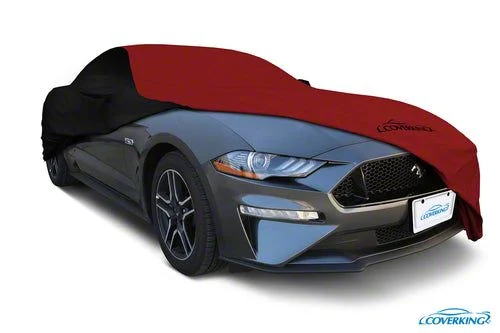 Coverking Stormproof Car Cover with C6 Logo; Black/Red (06-13 Corvette C6 Z06)