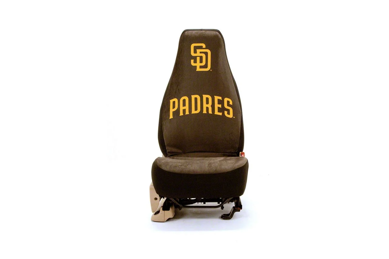 Coverking Universal Ultisuede Seat Cover with San Diego Padres Logo (Universal; Some Adaptation May Be Required)