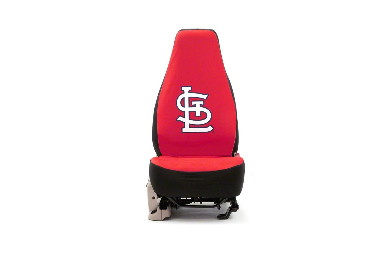 Coverking Universal Ultisuede Seat Cover with St Louis Cardinals Logo (Universal; Some Adaptation May Be Required)