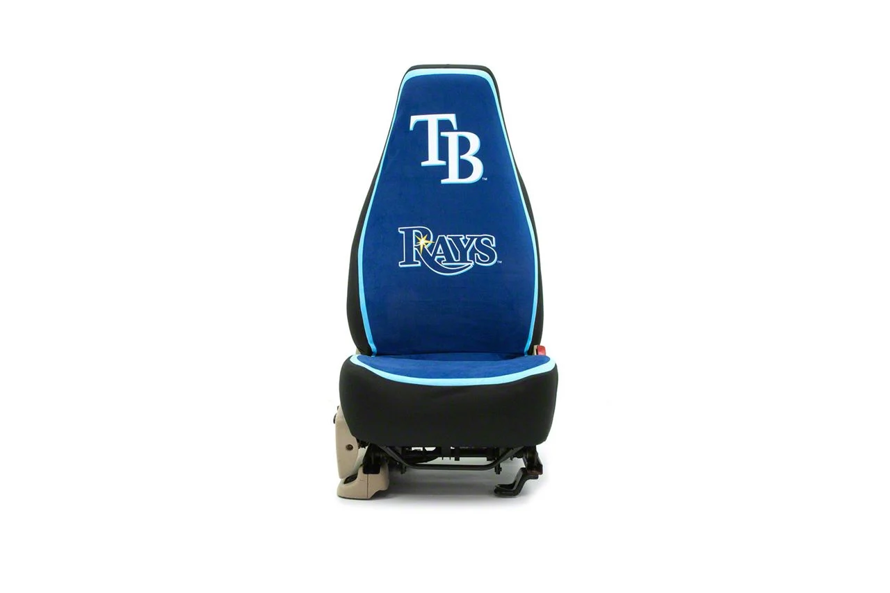 Coverking Universal Ultisuede Seat Cover with Tampa Bay Rays Logo (Universal; Some Adaptation May Be Required)