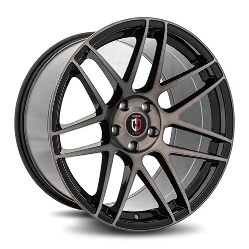 Curva Concepts C300 Gloss Black Machine Wheel; Rear Only; 20x10.5; 30mm Offset (16-24 Camaro)