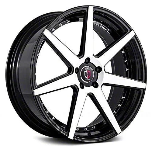 Curva Concepts C47 Gloss Black Machine Wheel; 22x9; 33mm Offset (16-24 Camaro LS, LT)