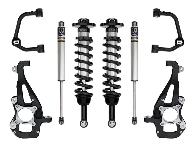 ICON 21-23 Ford F150 4WD 3.5-4.5in Stage 1 Suspension System With Tubular Upper Control Arms