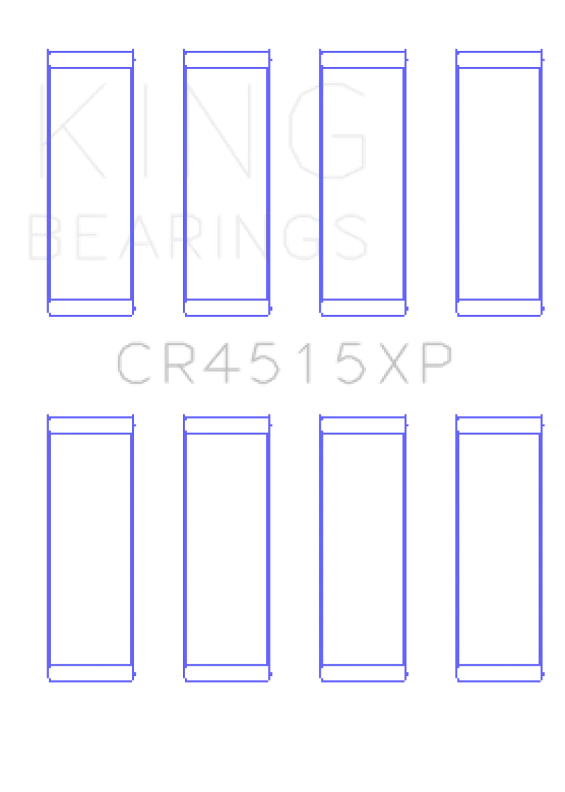 King Ford/Mazda Duratec 121ci 2.0L 16V (Size .026) Connecting Rod Bearings (Set of 4)