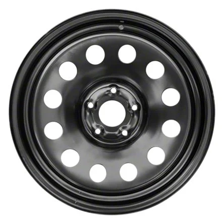 12-Hole Replica Steel Black 5-Lug Wheel; 20x8; 19mm Offset (05-11 Dakota)