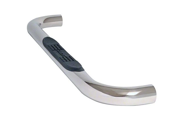 3-Inch Round Stainless Steel Nerf Side Step Bars (07-19 Sierra 3500 HD Regular Cab)