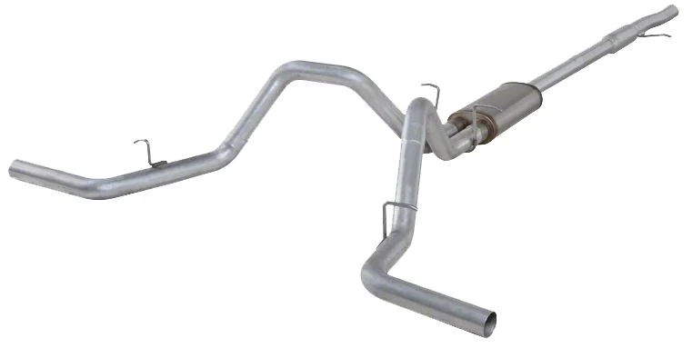 3-Inch Aluminized Steel Dual Exhaust System; Side Exit (2014 5.3L Silverado 1500)