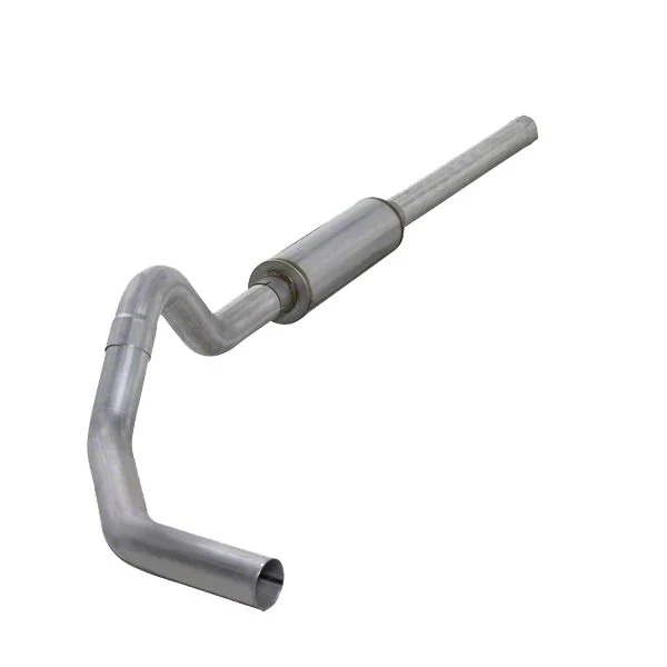4-Inch Aluminized Steel Single Exhaust System; Side Exit (04.5-07 5.9L RAM 3500)