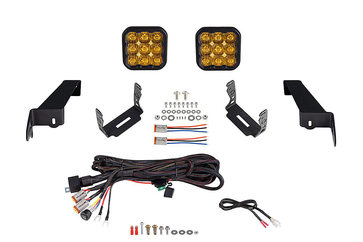 Diode Dynamics  SS5 CrossLink Bumper Sport Pod Light Kit for 18-22 Jeep Wrangler JL