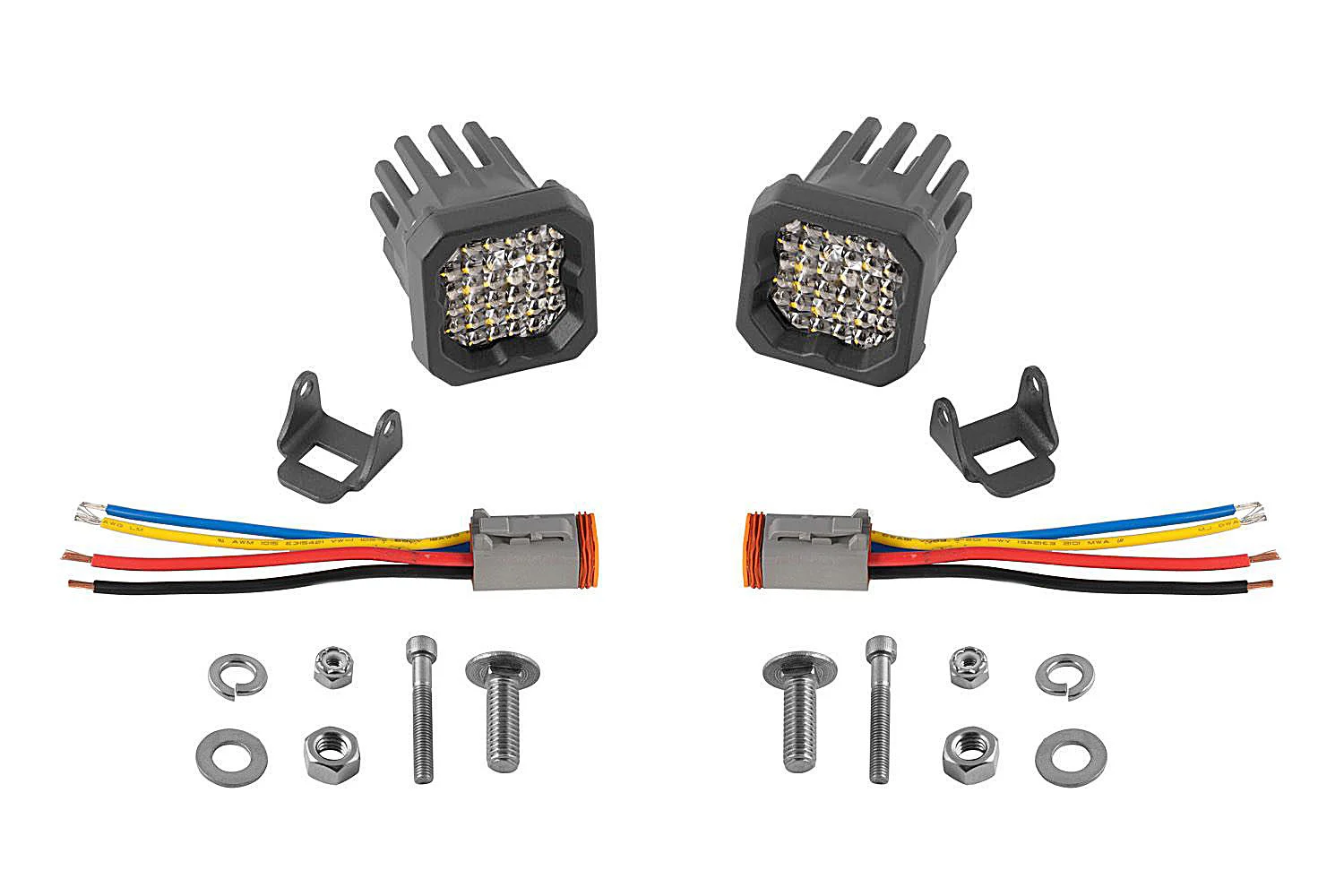 Diode Dynamics DD7423P Stage Series C1R White Flood Standard LED Pod Kit