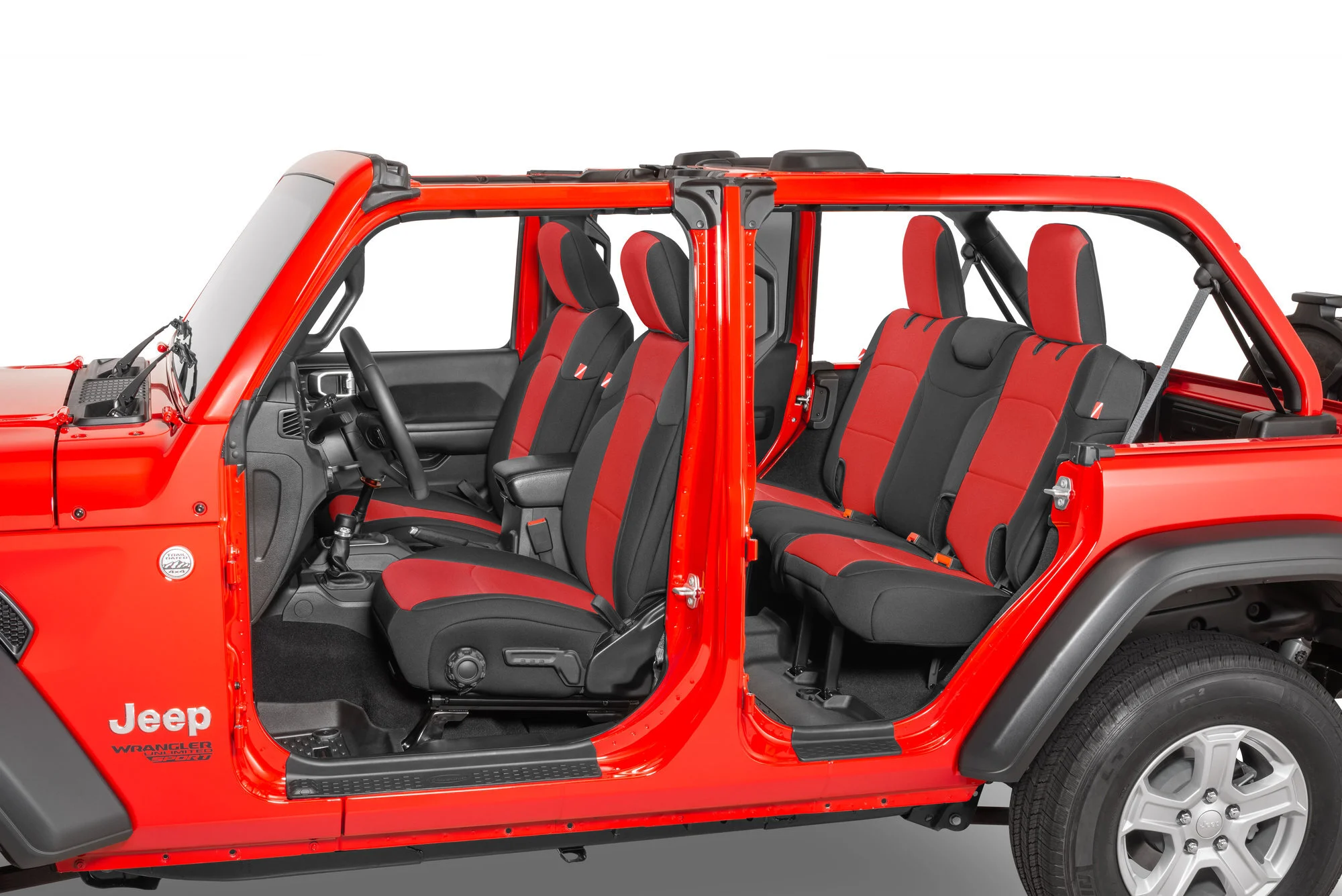 Diver Down  Front and Rear Neoprene Seat Covers for 18-26 Jeep Wrangler JL Unlimited 4-Door