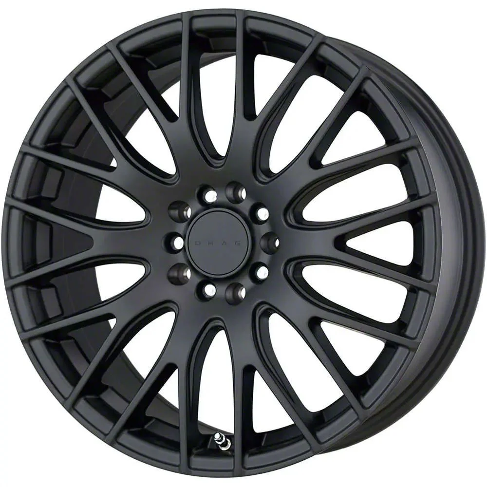 Drag Wheels DR69 Flat Black Wheel; 18x8; 20mm Offset (08-23 RWD Challenger w/o Brembo, Excluding Widebody)