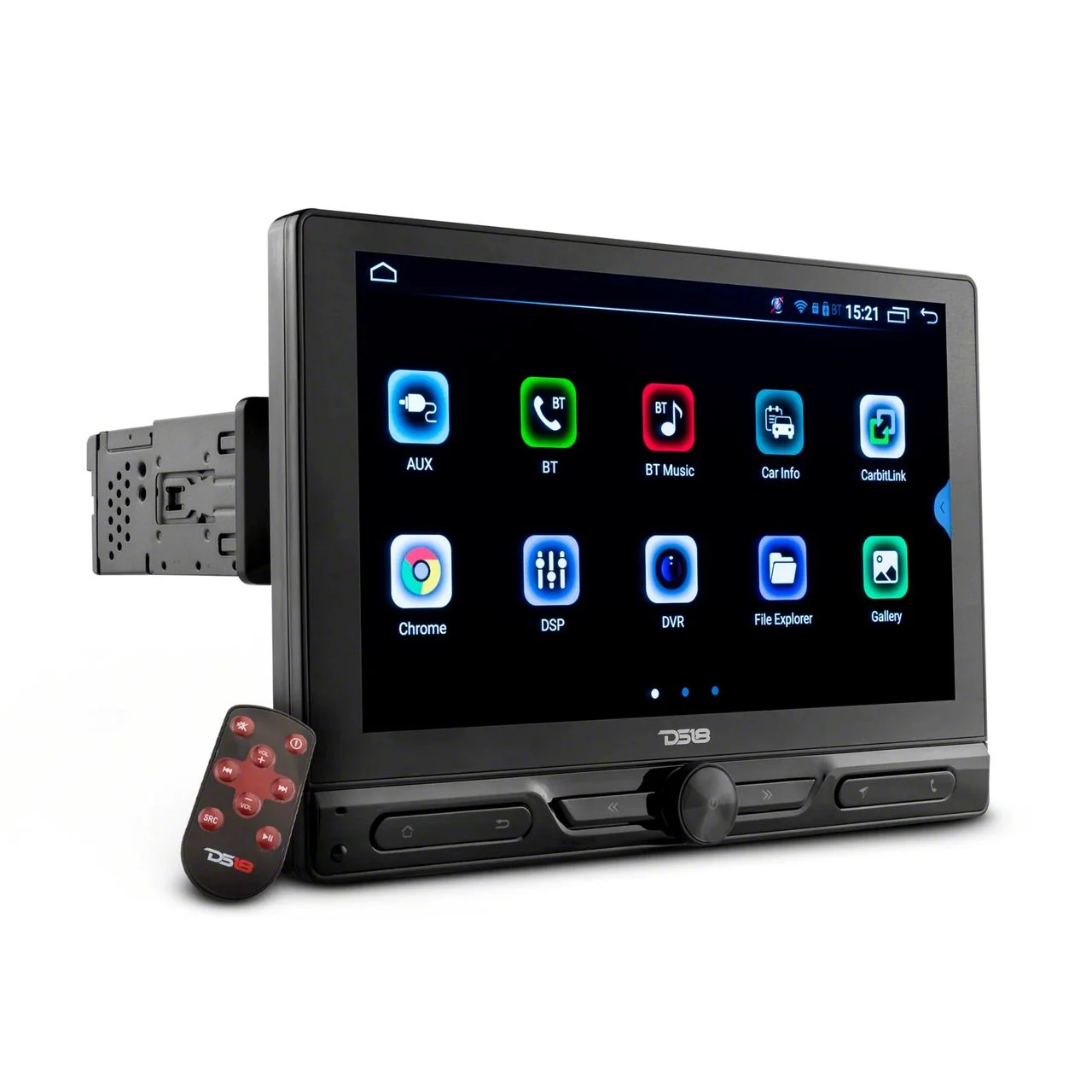 DS18 10.50-Inch Swivel Modular Touchscreen Mechless Single-Din Headunit with Bluetooth (Universal; Some Adaptation May Be Required)