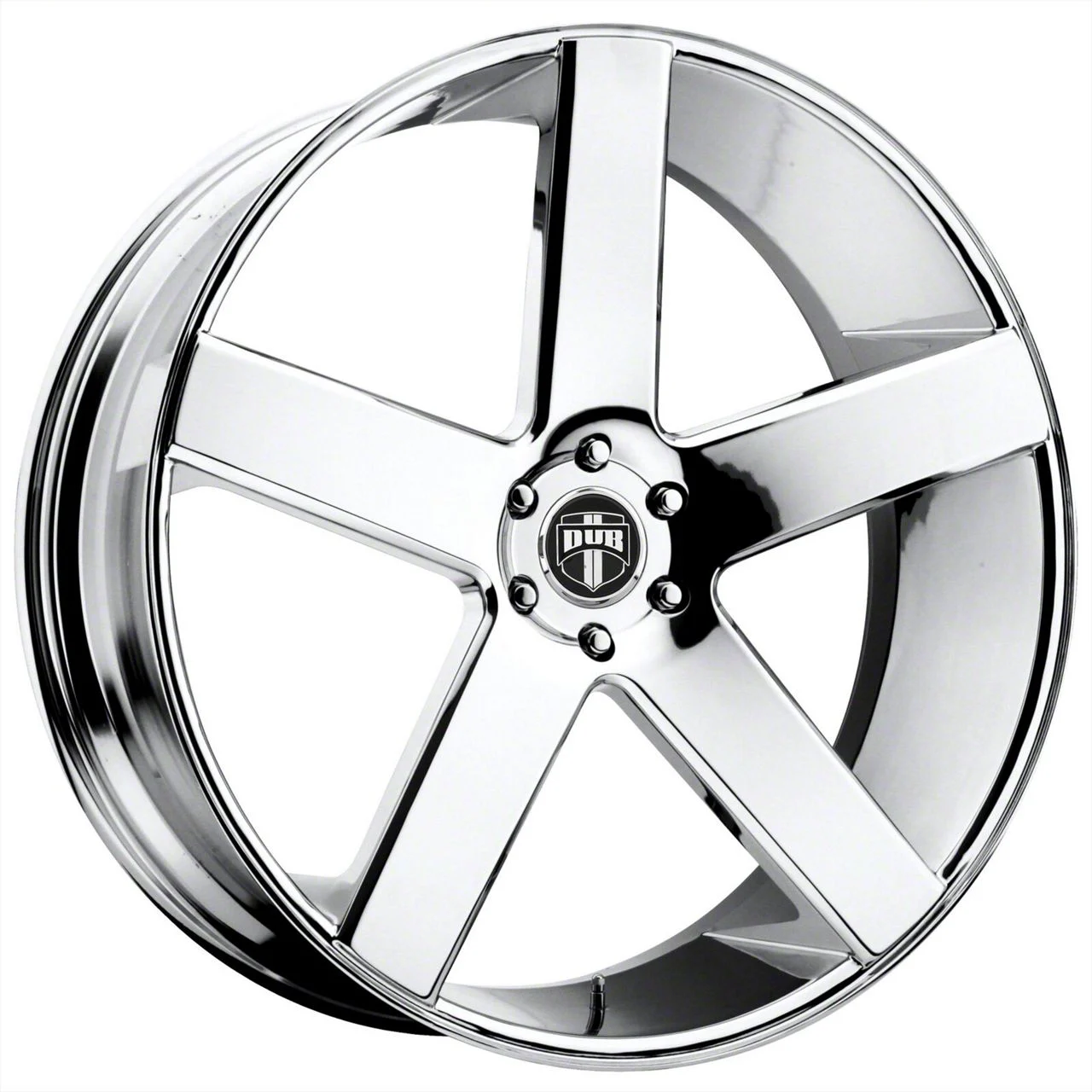 DUB Baller Chrome Wheel; 22x9; 15mm Offset (06-10 RWD Charger)