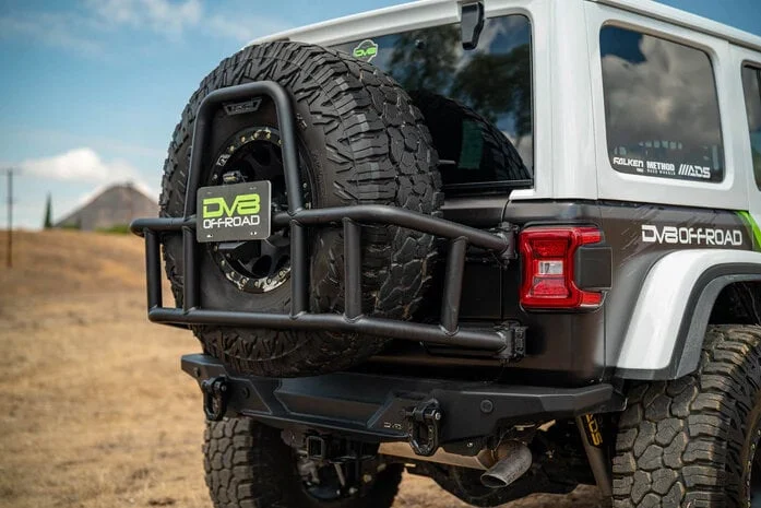 DV8 Offroad TCJL-14 Body Mounted Tire Carrier for 18-25 Jeep Wrangler JL