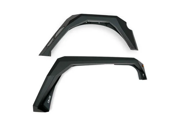 DV8 Offroad FDJK-09 Armor Fender Flares Front & Rear  for 07-18 Jeep Wrangler JK