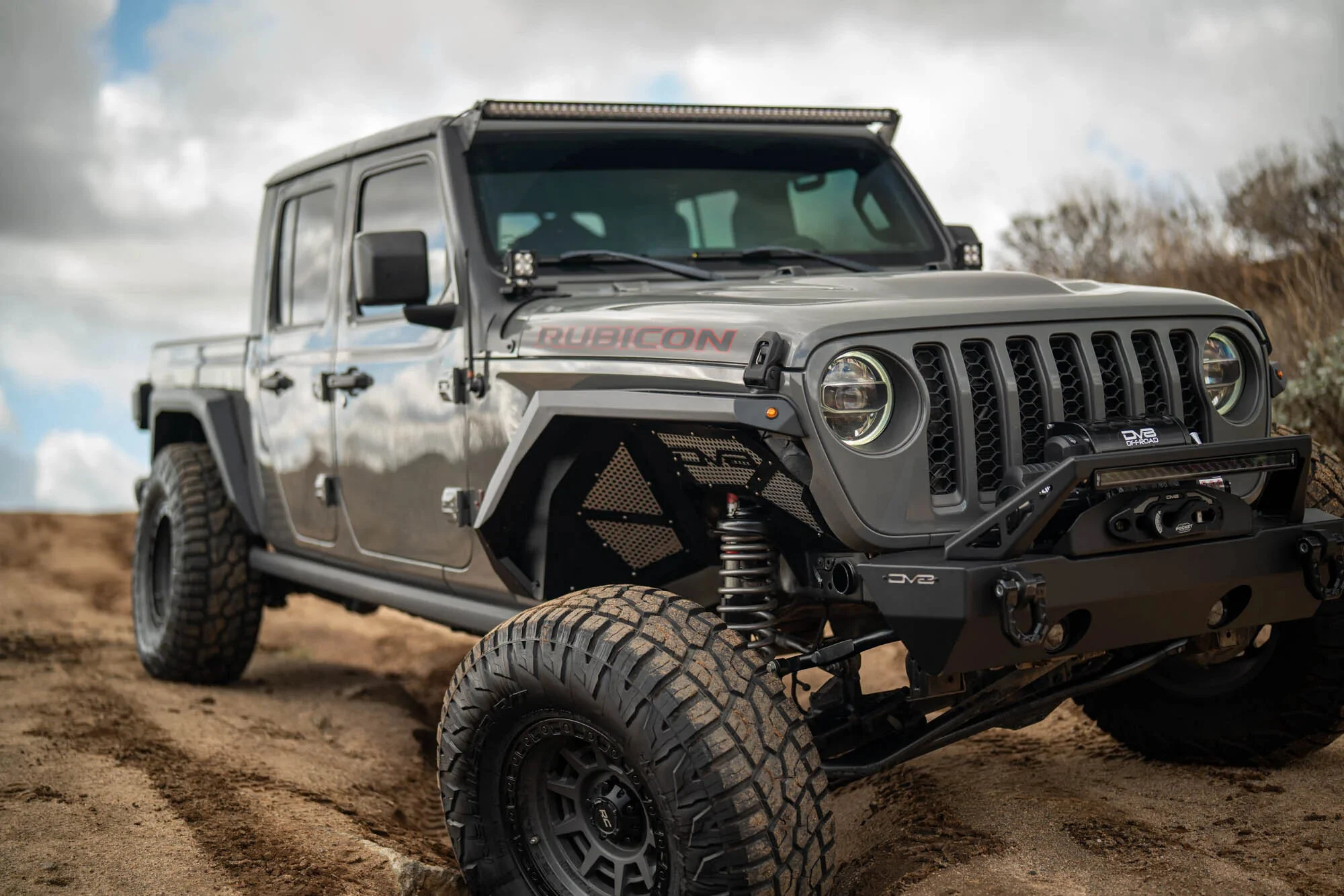 DV8 Offroad FDGL-09 Armor Fender Flares for 20-25 Jeep Gladiator JT