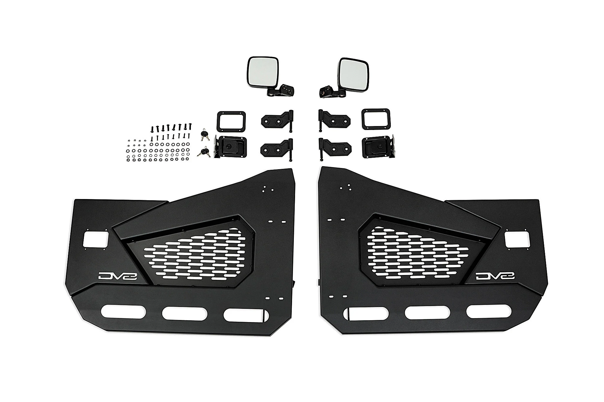 DV8 Offroad  Spec Series Half Doors for 18-24 Jeep Wrangler JL & Gladiator JT Front Pair for 18-24 Jeep Wrangler JL & Gladiator JT