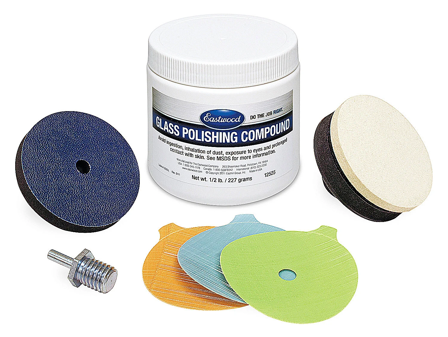 Eastwood 12526 Glass Polishing Kit for Deep Scratches