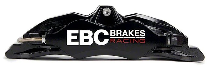 EBC Brakes Apollo-4 Front Brake Caliper for Big Brake Kits; Black; Driver Side (05-14 Mustang GT w/o Performance Pack)