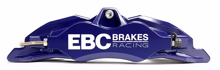EBC Brakes Apollo-4 Front Brake Caliper for Big Brake Kits; Blue; Passenger Side (05-14 Mustang GT w/o Performance Pack)