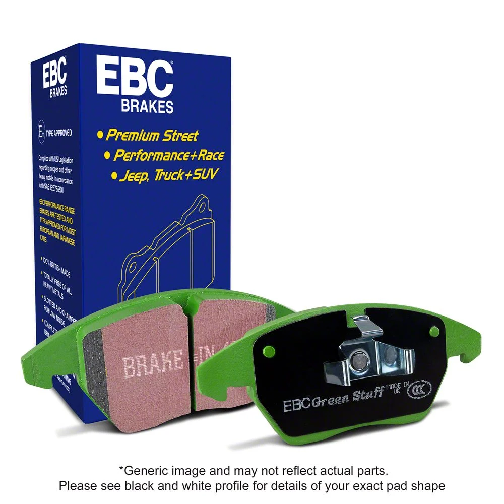 EBC Brakes Greenstuff 6000 Street Sport Organic Brake Pads; Front Pair (07-10 Sierra 2500 HD)