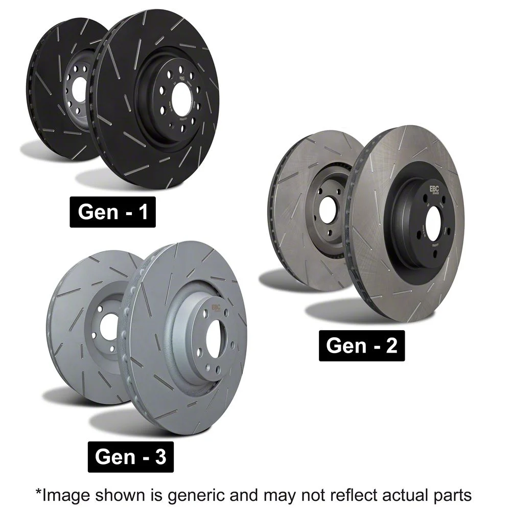 EBC Brakes USR Series Sport Slotted 8-Lug Rotors; Front Pair (07-10 Sierra 2500 HD)