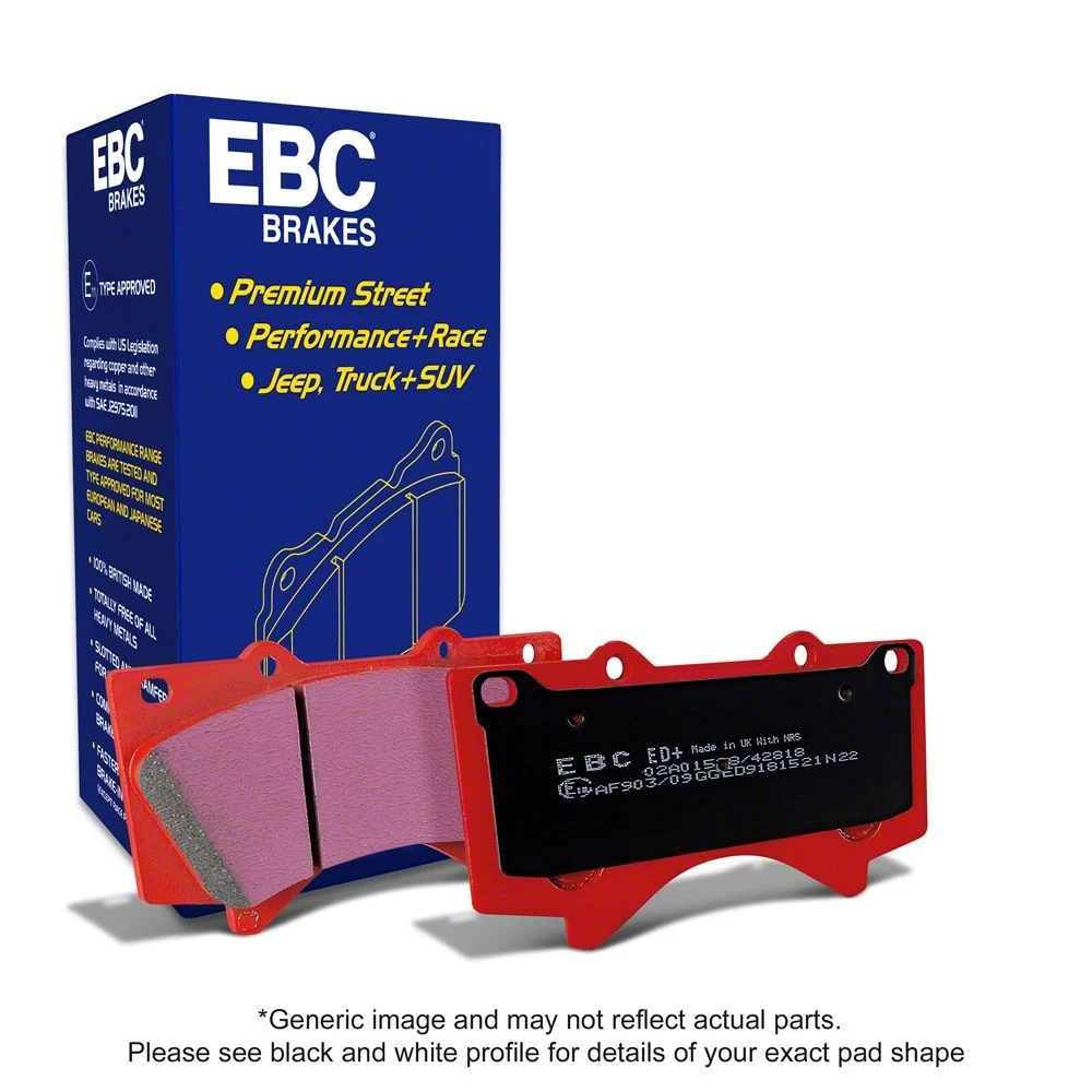 EBC Brakes Orangestuff Extra Duty Carbon Granular Brake Pads; Front Pair (08-20 Tahoe, Excluding Police)