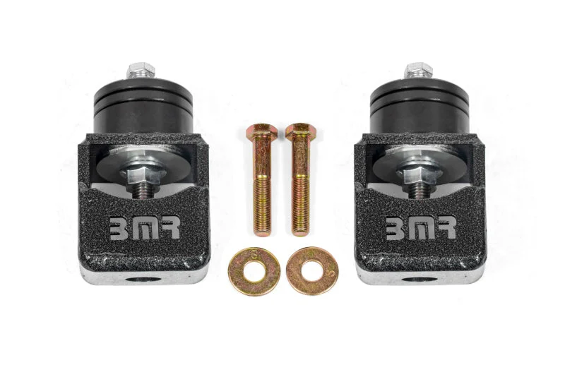 BMR Chevy SS and Pontiac G8 Motor Mount Kit (Solid Bushings) Black Hammertone