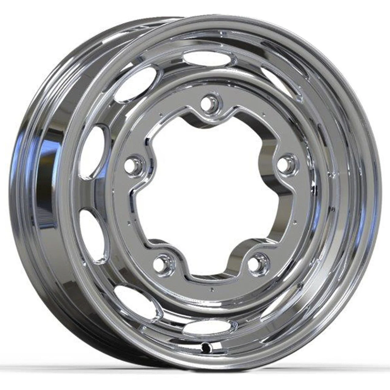 Empi 10-1173 Vintage 190 Polished Aluminum Vw Wheel, 5X205 15"X5.5" Wide