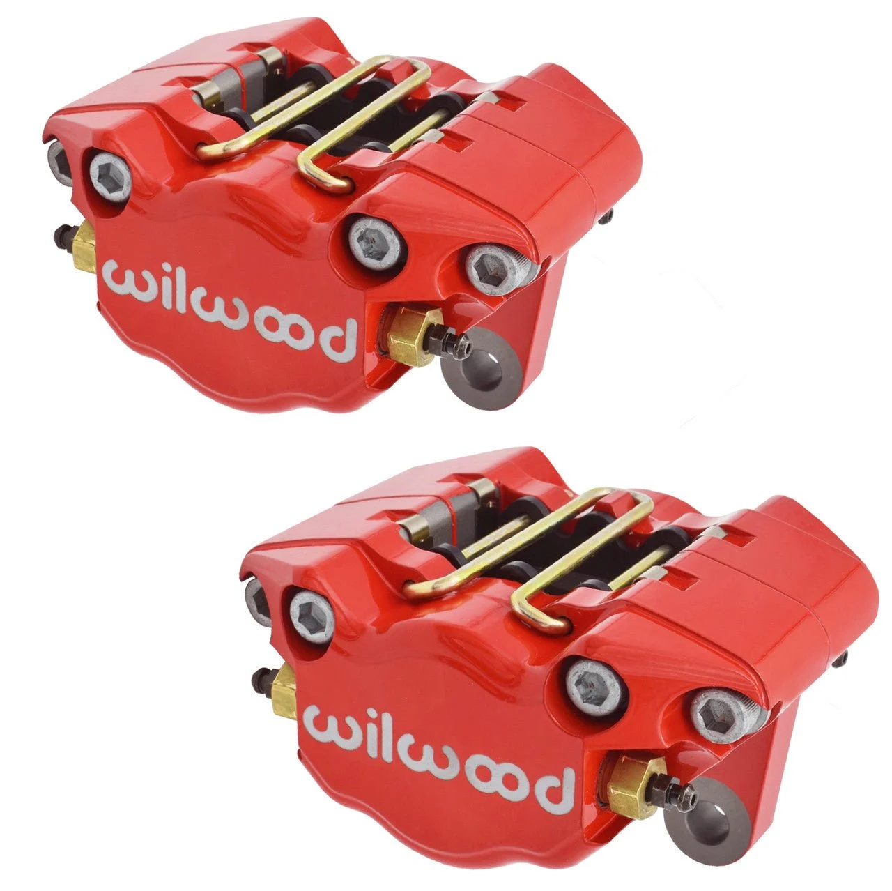 Empi 16-2526-R Vw Bug, Ghia Red Wilwood 2 Piston Caliper Set W/Pads, Pair
