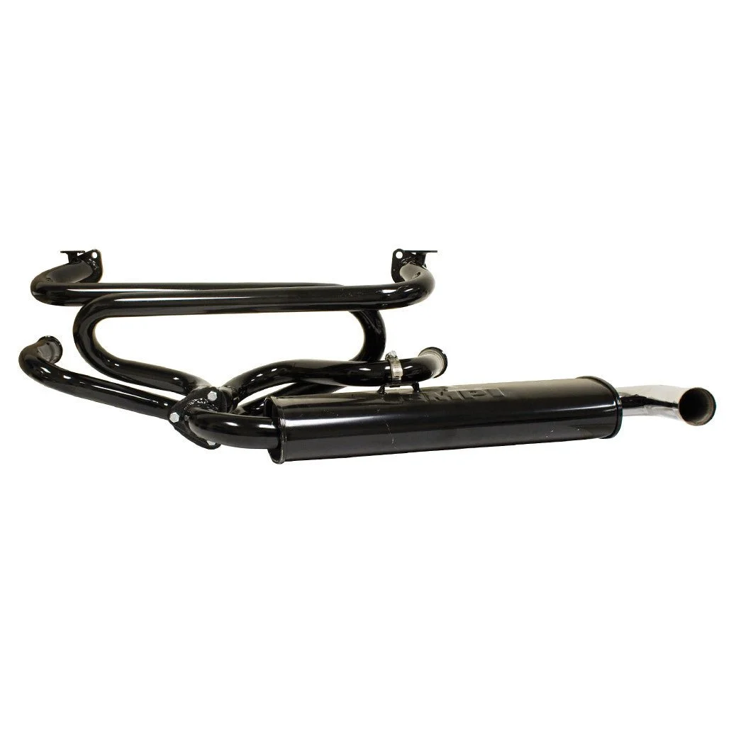 Empi 3120 Black Premium 1-3/8" Single Muffler Exhaust System 1600cc Vw Bug/Ghia