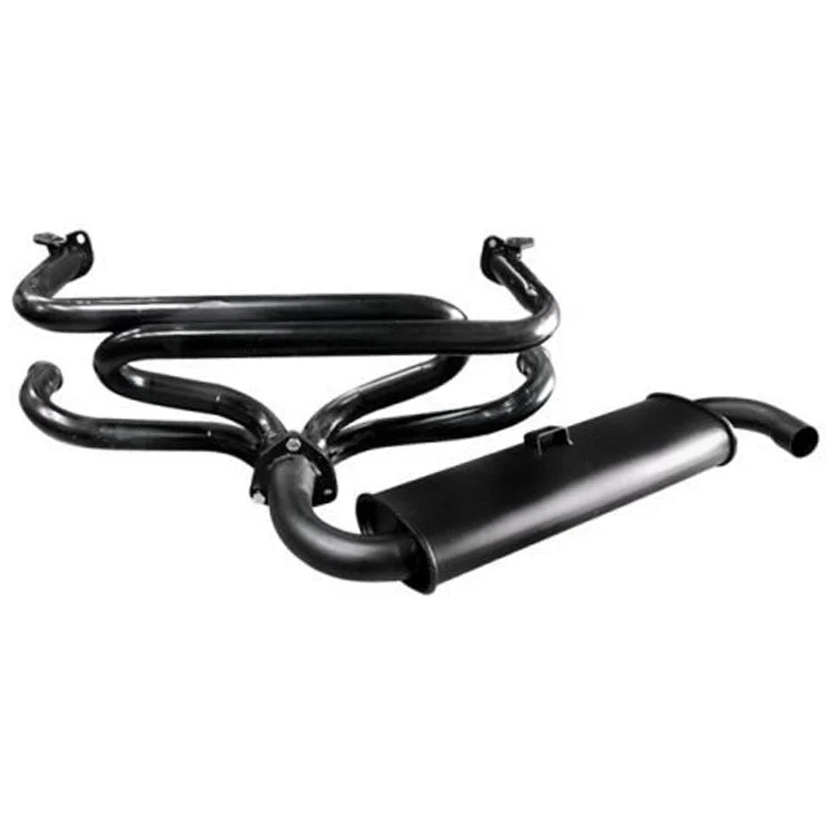 Empi 3312 Black 1-1/2" Single Muffler Exhaust System 1600cc Vw Bug/Ghia
