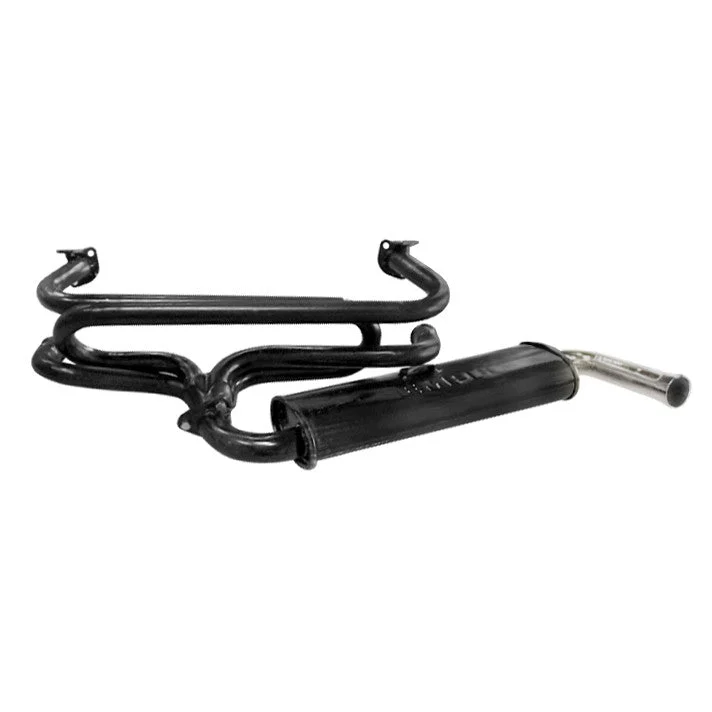 Empi 3647 Black 1-3/8" Single Muffler Exhaust System 1600cc Vw Bug/Ghia