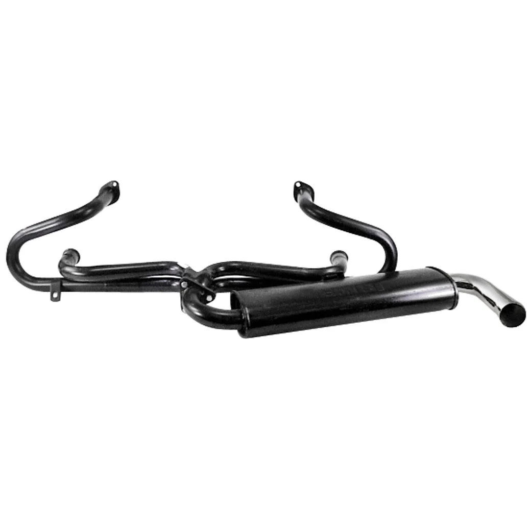 Empi 3661 Black 1-3/8" Single Muffler Exhaust System 1600cc Vw Type 3 Squareback