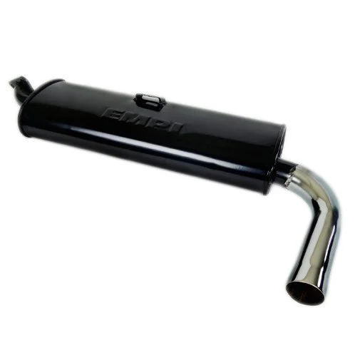 Empi 3666 Black Single Muffler Only For Empi 3682 Header, Vw Bus