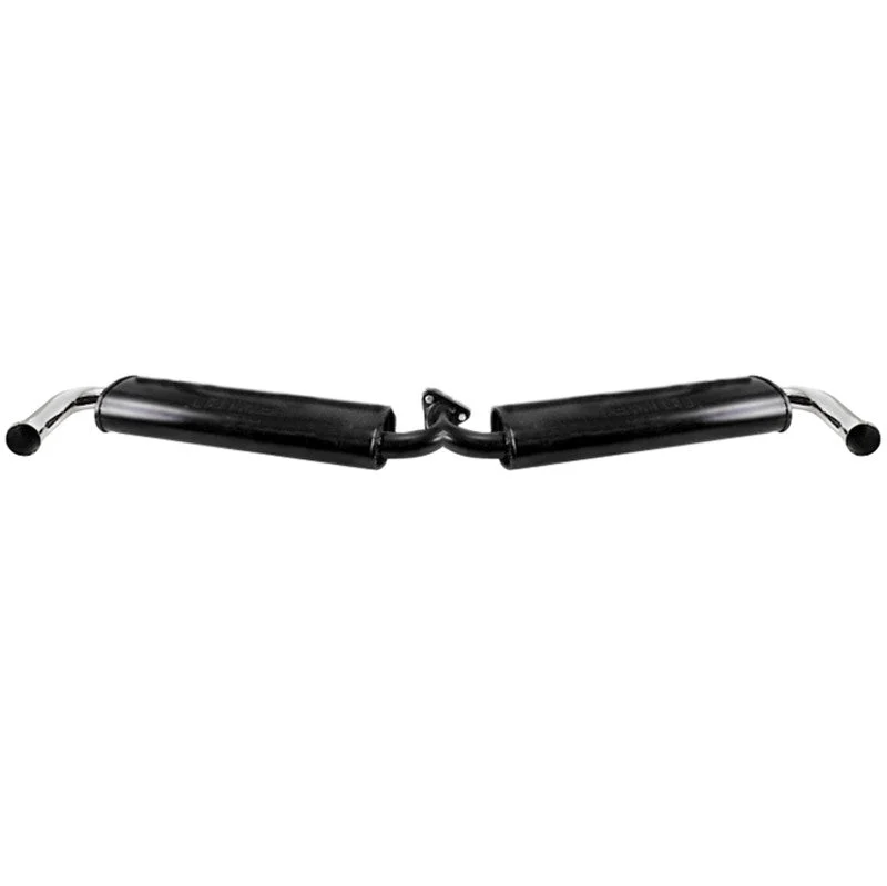 Empi 3669 Black Dual Muffler Only For Empi 3661-7 Header Vw Squareback