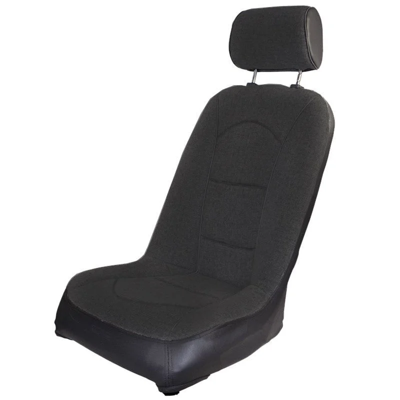 Empi 62-2816 Race Trim Slim Line Lo-Back Seat With Black Cloth/Black Vinyl