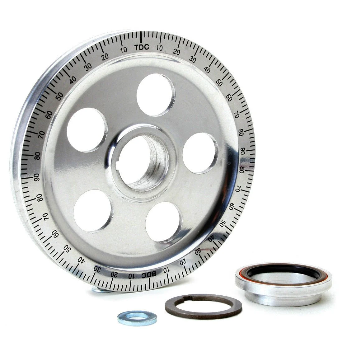 Empi 8688 Vw Aluminum Crankshaft Stock Size Pulley Kit, Bolt-In Sand-Seal