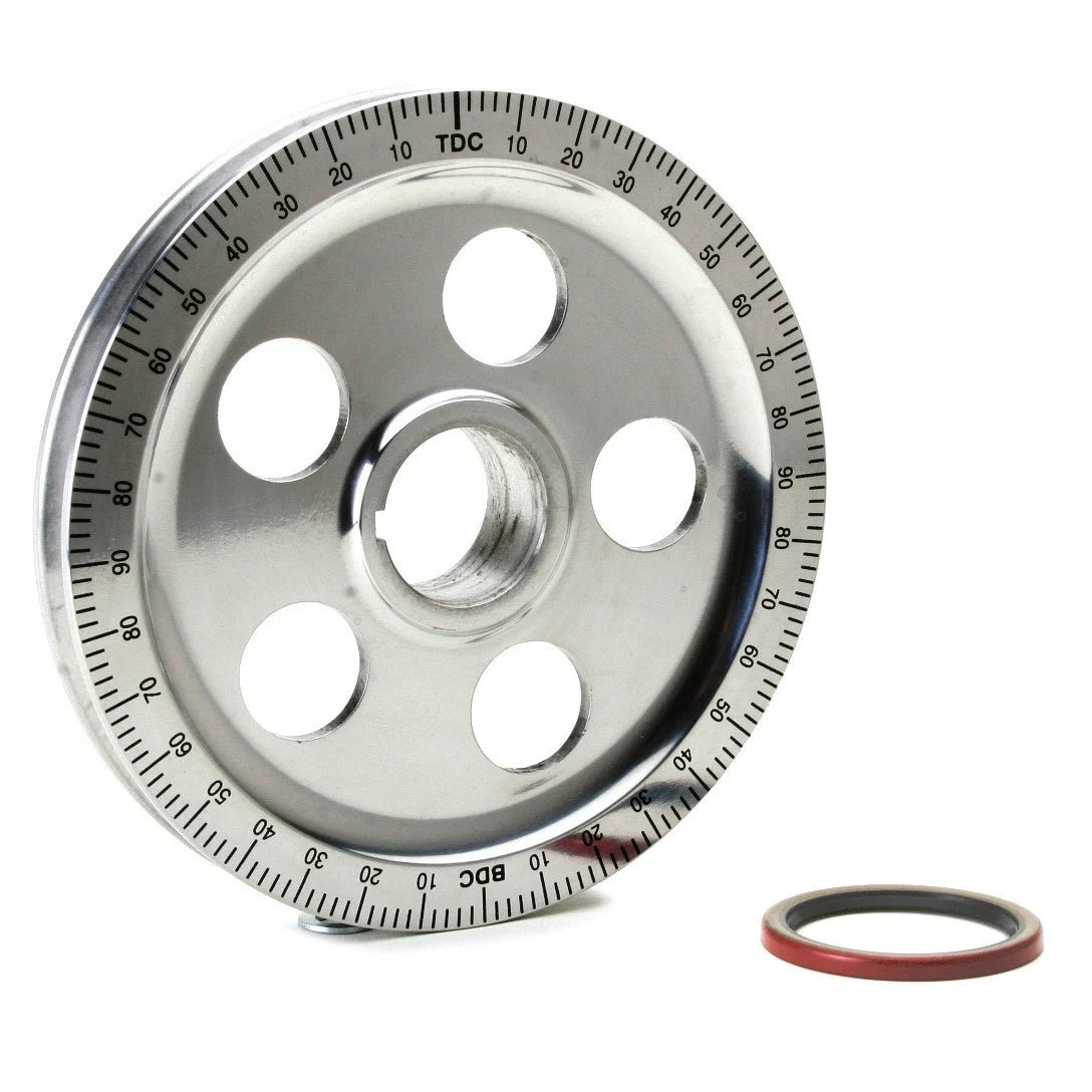 Empi 8696 Vw Aluminum Crankshaft Stock Size Pulley Kit, Machine-In Sand-Seal