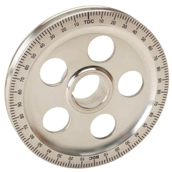 Empi 9114 Vw Aluminum Crankshaft Stock Size Pulley W/Holes, Black Timing Marks
