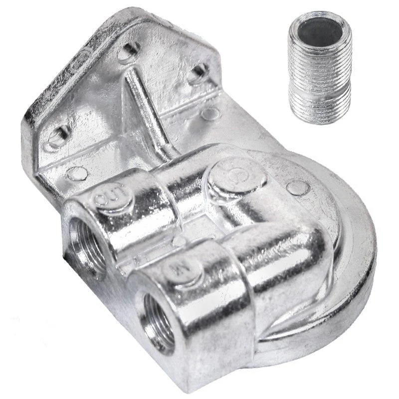 EMPI 9244 Spin-On Oil Filter Adapter Ports Left VW Full Flow